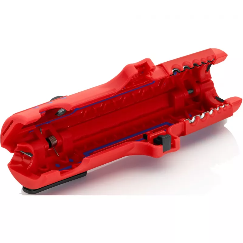 Knipex 16 85 125 SB Kabelabisolierer Blau, Rot