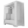 PC-Gehäuse MODECOM VOLCANO EXPANSE S MIDI Tower — Weiß, microATX, gehärtetes Glas, USB-C, unterstützt GPU 430 mm
