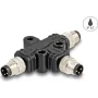 Kabel-Splitter DeLOCK M8 T-Splitter A-kodiert 3-polig 1 x Stecker auf 2 x Stecker Parallelschaltung