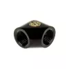 Bitspower Adapter 90 Grad G1/4 Innengewinde auf G1/4 Innengewinde, schwarz matt