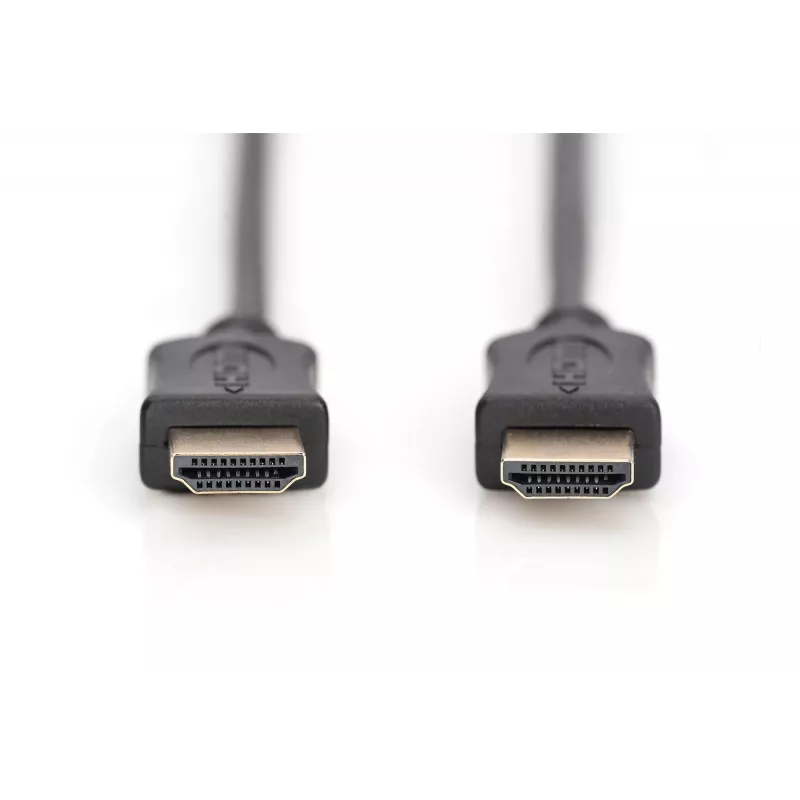 Assmann HDMI High Speed Verbindungskabel, Typ A M/M, 5,0 m, mit Ethernet, ehemals HDMI 1.4, UL, schwarz, gold (AK-330114-050-S)