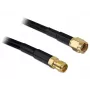 Koaxialkabel DeLOCK 2m RP-SMA CFD200 Schwarz