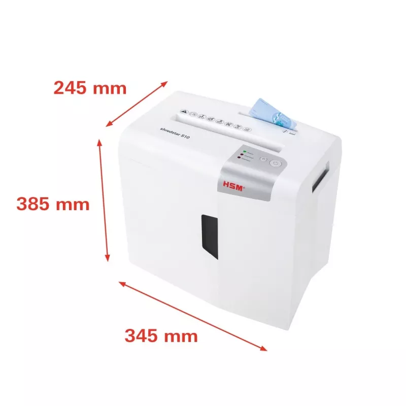 HSM shredstar S10 Aktenvernichter, 6 mm + separater CD-Schneidemechanismus