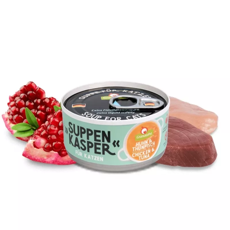 GranataPet Suppenkasper Katzensnacks mit Huhn und Thunfisch, 70 g