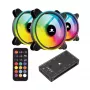 Gehäuselüfter-Kit White Shark Nebula-2 Schwarz – ARGB 120-mm-Lüfter (Kit)