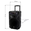 Tragbarer Karaoke-Lautsprecher MANTA SPK5021PRO 20W, 12-Zoll-Tieftöner, 80W RMS, Bluetooth, Akkulaufzeit bis zu 5 Std., SD/USB, Mikrofon- und Gitarreneingänge