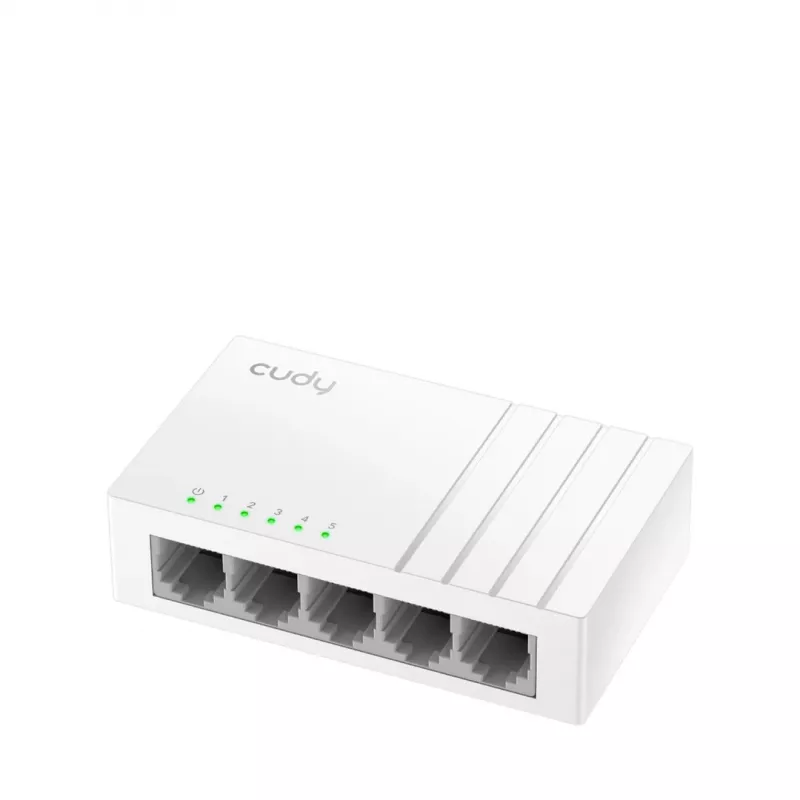 Netzwerk-Switch Cudy GS105U – Unmanaged 5-Port Gigabit Ethernet (10/100/1000), weiß, 5 V