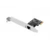 Interne Ethernet-Netzwerkkarte LANBERG PCE-1GB-201, PCI Express, 1× RJ-45 Gigabit (1000 Mbit/s), schwarz
