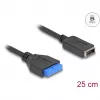 DeLOCK USB-Kabel Pfostenstecker-Buchse auf internen USB Typ-E Key A 25 cm