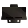Vertikale Eco Duo Glas Wand-Dunstabzugshaube Schwarz