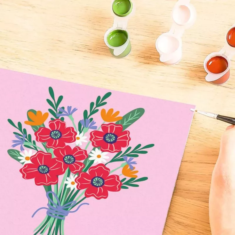 Malset Ravensburger CreArt — Mohnblumenstrauß (Kreativset, Modell 25519)