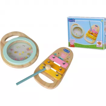 Peppa Pig Wood-Musikset, Musikspielzeug 2-teilig