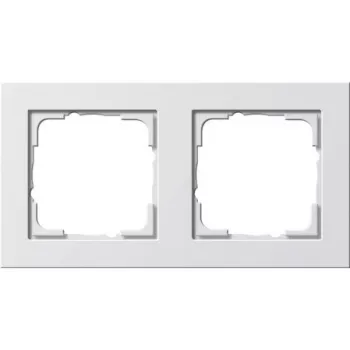 Wandplatte GIRA E2 Weiß — schraubenlose Thermoplastabdeckung, 80,8 × 151,9 × 9,3 mm