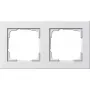 Wandplatte GIRA E2 Weiß — schraubenlose Thermoplastabdeckung, 80,8 × 151,9 × 9,3 mm