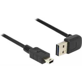 USB-Kabel DeLOCK 85184 USB 2.0 0,5m USB A Mini-USB B Schwarz