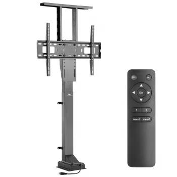 Boden-TV-Ständer MACLEAN MC-866 für 37–65 Zoll (94–165,1 cm), VESA bis 600×400, max. Belastung 50 kg, schwarz