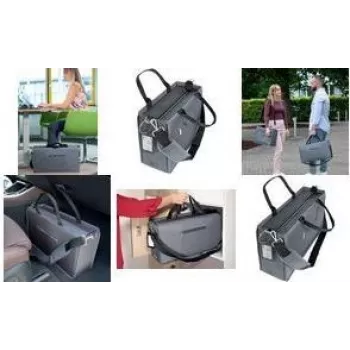 Schultertasche Sigel Desk Sharing Bag BA413 Dunkelgrau Unisex Groß