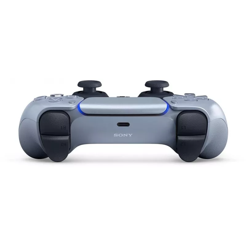 Kabelloser Gamepad Sony DualSense für PlayStation 5 — eingebauter Li-Ion-Akku, Gyro, haptische Vibration, Lautsprecher, 3,5-mm-Klinke, Silber