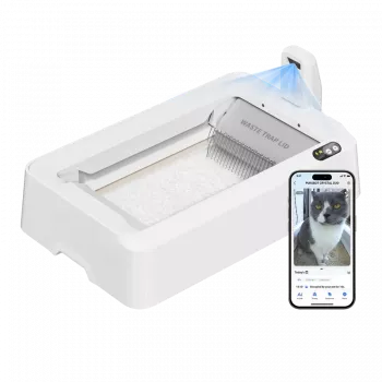Selbstreinigende Katzentoilette PETKIT T7-EU, weiß