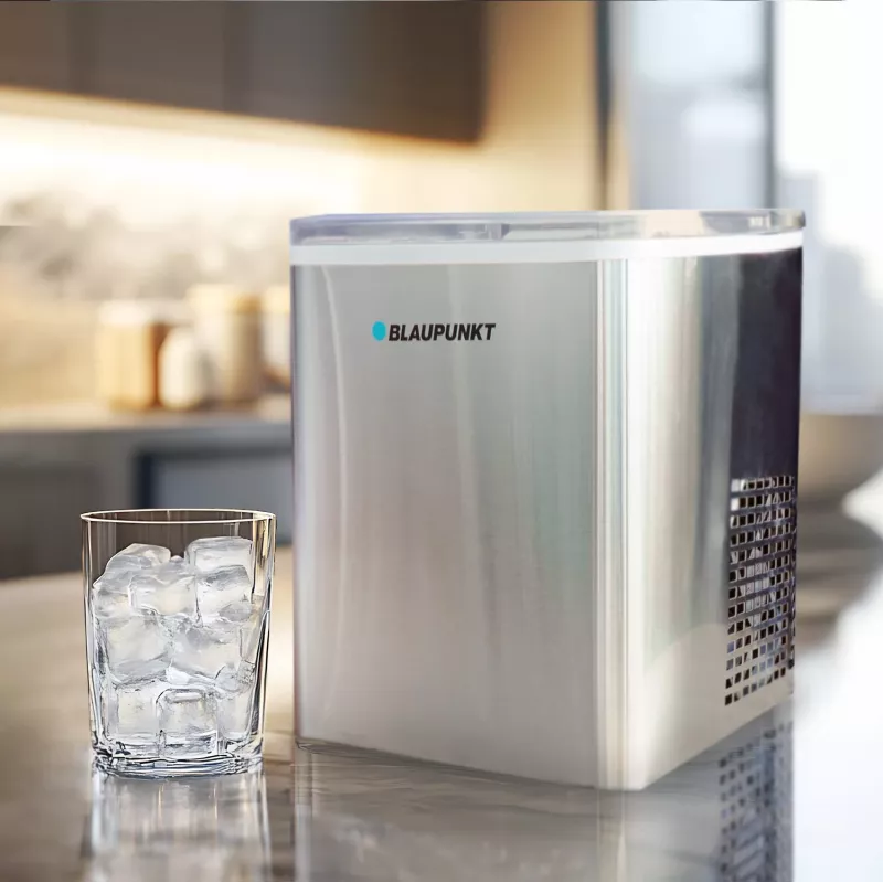 Eiswürfelbereiter BLAUPUNKT IMB301 — kompakter Tisch-Eisbereiter, automatische Eisproduktion