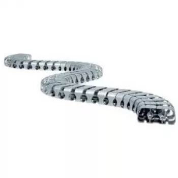Bachmann Kabel Snake Classic - flexible Kabeltrasse - Silber - 1 m