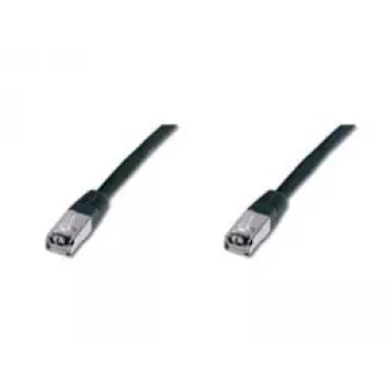 Netzwerkkabel Digitus CAT 5e SF/UTP Patchkabel Schwarz 5m