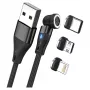 USB-Kabel RealPower MagneticCharge3 0,2 m USB A Schwarz Schnellladen