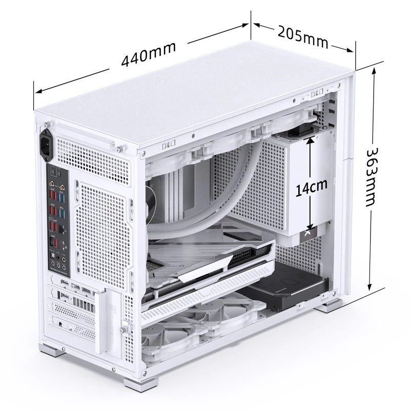 PC-Gehäuse Jonsbo D31 STD Midi Tower Weiß