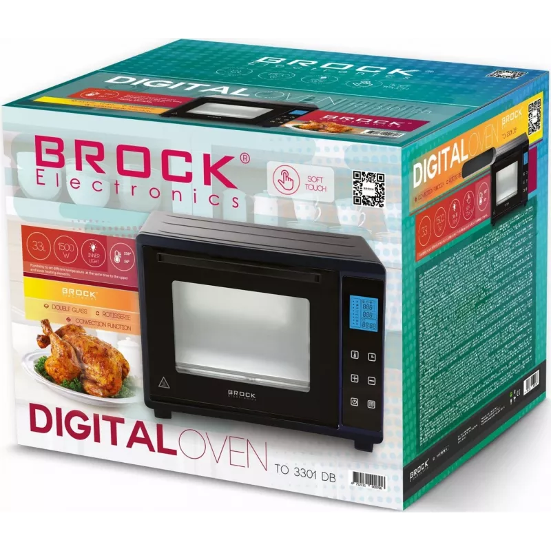 Mini-Backofen Brock Electronics TO 3301 DB ? kompakter Tischbackofen