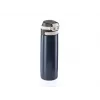 Reisebecher Leifheit 03275 600 ml Edelstahl, doppelwandig, auslaufsicher, Klappdeckel, Griff, schwarz/blau
