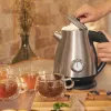 Cecotec Thermosense 620 Retro Steel Elektrischer Wasserkocher 1,7 l 2200 W Edelstahl