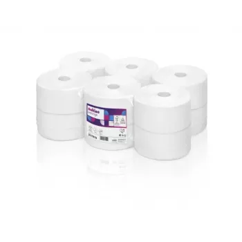 Wepa Toilettenpapierrolle TPCB2120, 120 m, 480 Blätter, 9,2 x 25, Zellstoff (12 Stück)