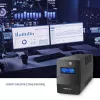 Qoltec Monolith USV (unterbrechungsfreie Stromversorgung) Doppelwandlung (Online) 0,45 kVA 240 W 2 Steckdosen
