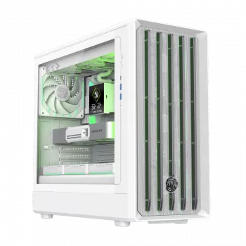 Gamemax Gehäuse | CLAW 460 WH | Weiß | Mid-Tower | Netzteil nicht enthalten