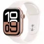 APPLE Watch Series 10 GPS 42 mm Roségold-Aluminiumgehäuse mit hellrosa Sportarmband - S/M