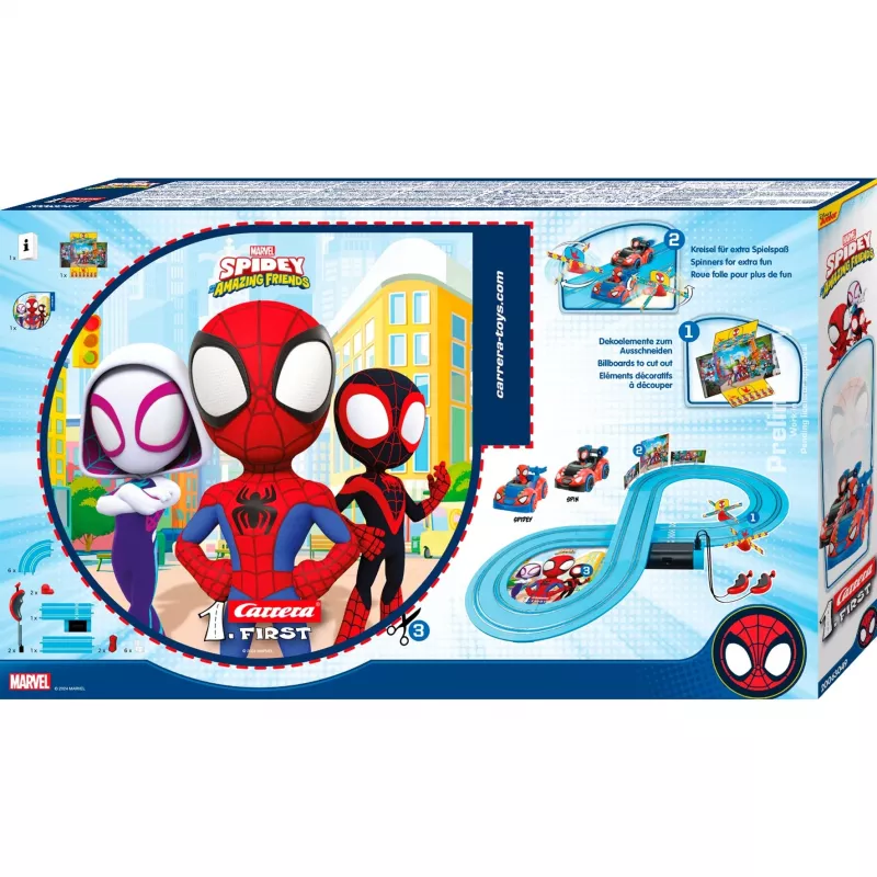 Slotcar-Set CARRERA FIRST Spidey 20063049 — Anfänger-Rennbahn für Kinder