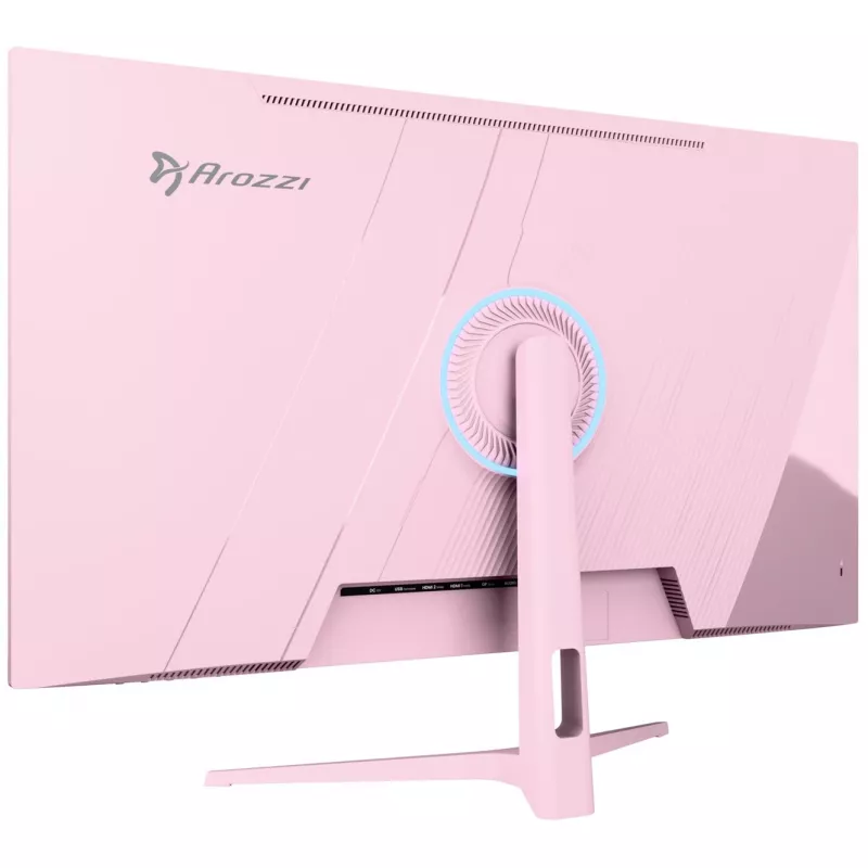 Computermonitor Arozzi Nova 32 Zoll (80 cm) 2560×1440 Quad HD LED 1 ms 16:9 Pink mit Lautsprechern und VESA
