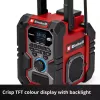 Tragbares Radio EINHELL TE-CR 18 Li DAB+ FM Bluetooth USB, batteriebetrieben (TE-CR 18 Li kompatibel)