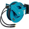 Offene Schlauchtrommel 9040OS-10, 20 Meter, Druckluftschlauch Blau, 2 Meter Anschlussschlauch
