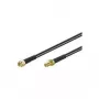 Goobay 51677 WLAN-Antennenverlängerungskabel, RP-SMA-Stecker auf RP-SMA-Buchse, 50Ω, 3 m