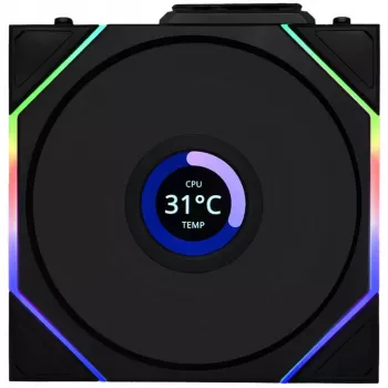 Lian Li UNI FAN TL Wireless LCD ARGB 120 mm Reverse Blade - Schwarz