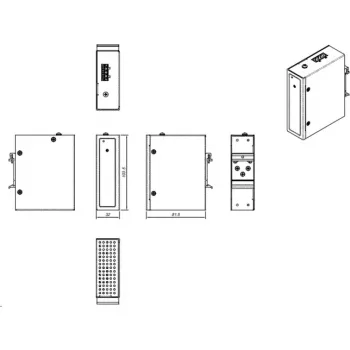 DC-DC-Wandler ALLNET ALL-B101 12–24VDC auf 48–54VDC, bis zu 200W