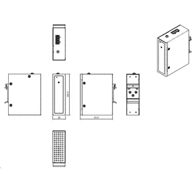 DC-DC-Wandler ALLNET ALL-B101 12–24VDC auf 48–54VDC, bis zu 200W