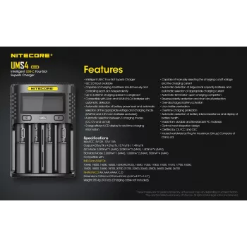Ladegerät Nitecore UMS4