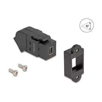 DeLOCK 67154 Kabeladapter Mini DisplayPort DisplayPort Schwarz