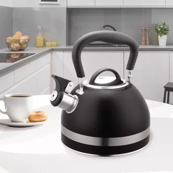 Maestro MR-1336 (MR-1336-BLACK) Wasserkessel für den Herd, 1,8 l, schwarz