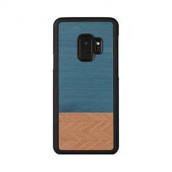 Smartphone-Hülle man and wood für Samsung Galaxy S9 Denim Schwarz