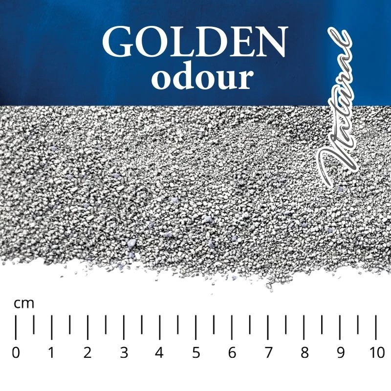 Katzenstreu Golden Grau 7 kg — klumpende Bentonit-Katzenstreu, staubfrei, Geruchsbeseitigung