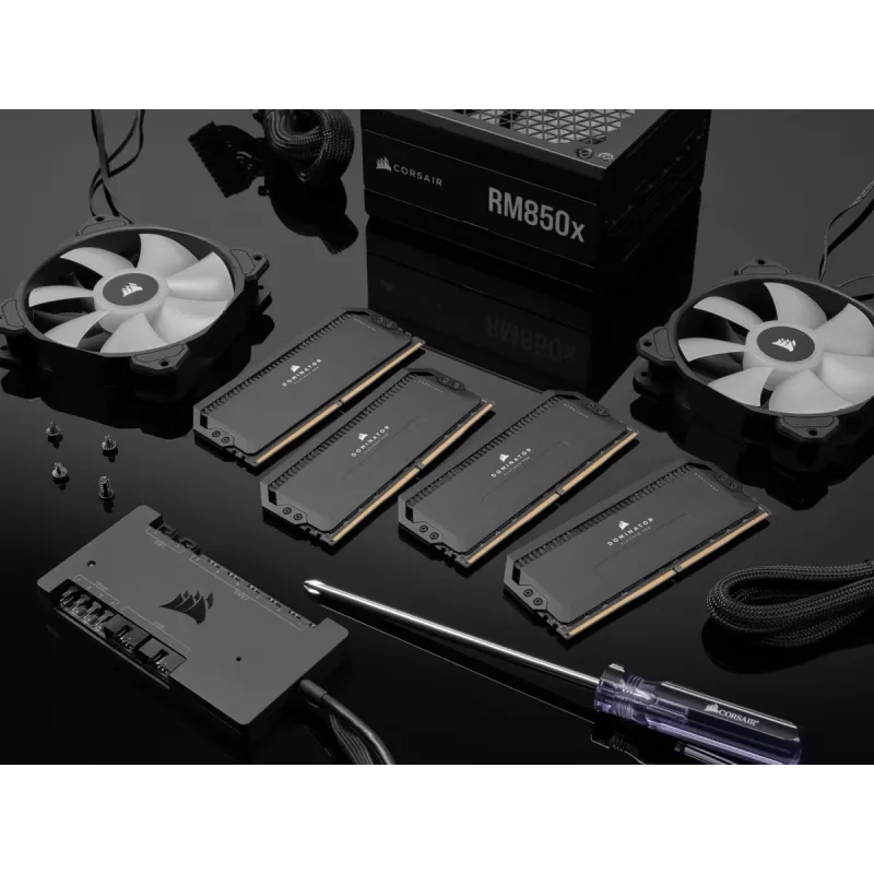 DIMM 64 GB DDR5-6400 (2x 32 GB) Dual-Kit, Speicher schwarz, CMT64GX5M2B6400C32, Dominator Platinium, INTEL XMP