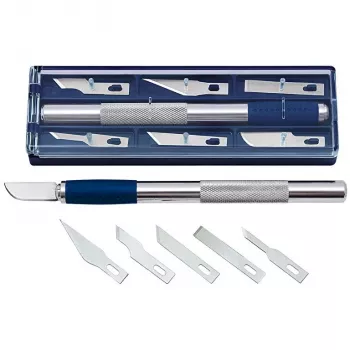 Hobby-Messer-Set WEDO 78 722 — Hobbymesser mit 6 verschiedenen Klingenformen